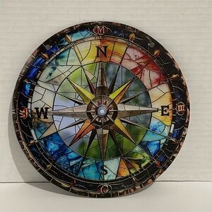 Suncatcher Acrylic Compass Ship Boat Decor Sunroom Cottage